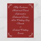 Silver Fairy Tale Enclosure Card (rood) Informatiekaartje (Voorkant)