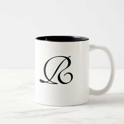 Silver Fairy Tale Monogrammed Mok (Rechts)