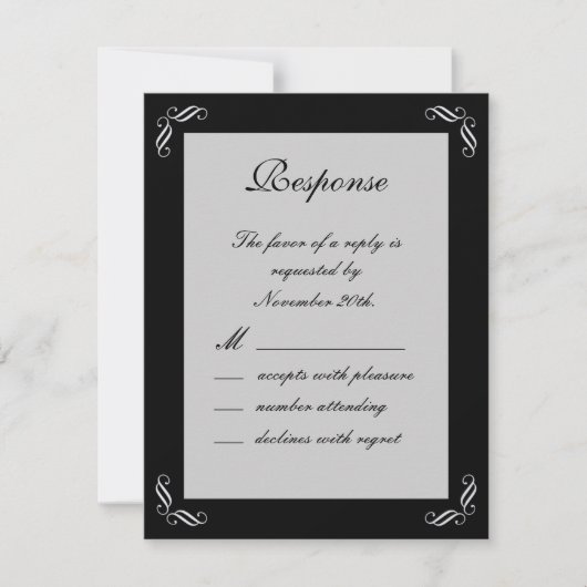 Silver Fairy Tale RSVP (Voorkant)