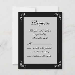 Silver Fairy Tale RSVP Kaartje