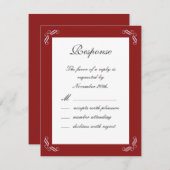 Silver Fairy Tale RSVP (rood) (Voorkant / Achterkant)