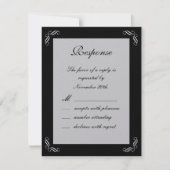 Silver Fairy Tale RSVP (zwart) (Voorkant)