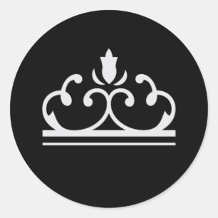 Silver Fairy Tale Sticker (zwart)