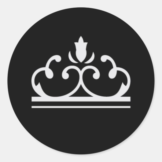 Silver Fairy Tale Sticker (zwart) (Voorkant)