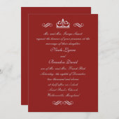 Silver Fairy Tale Wedding Invitation Kaart (Voorkant / Achterkant)