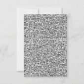 Silver Fairytale Princess Carriage Weduwschap RSVP Kaartje (Achterkant)