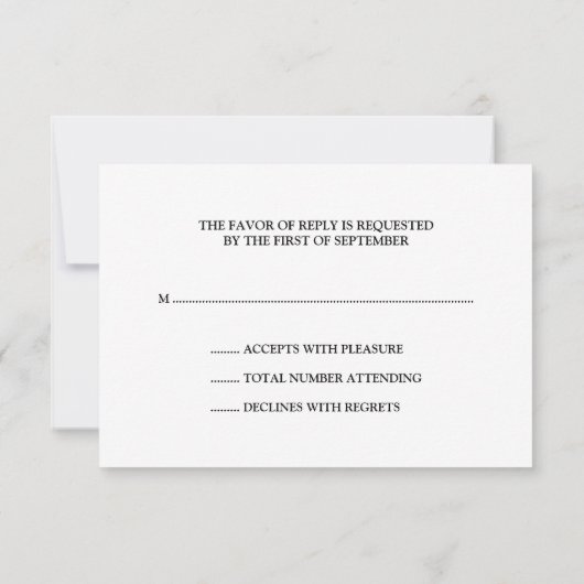 Silver Falling Stars RSVP (Achterkant)