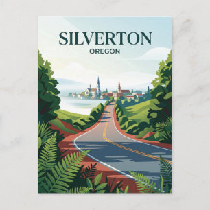 Silver Falls Highway USA -> is al vertaald: Silver Briefkaart