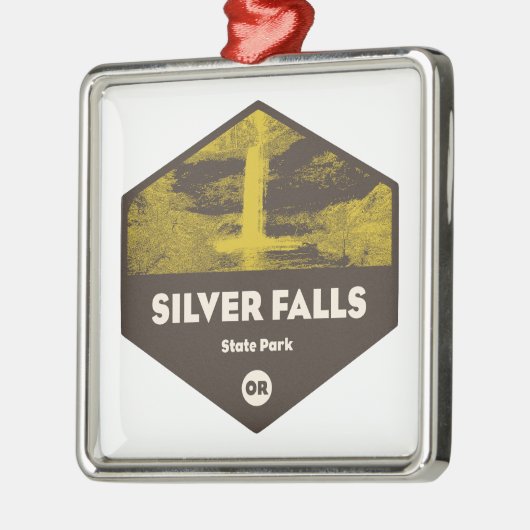 Silver Falls State Park Oregon Metalen Ornament (Links)