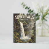 Silver Falls State Park Silverton Oregon Briefkaart (Staand voorkant)