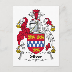 Silver Family Crest Briefkaart