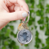 Silver Fantasy Urban Unicorn Sleutelhanger (Hand)