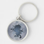 Silver Fantasy Urban Unicorn Sleutelhanger (Voorkant)