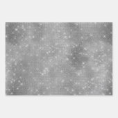 Silver Faux Foil Mix en Match 3 Inpakpapier Vel (Voorkant 2)