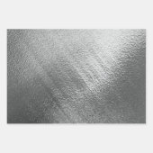 Silver Faux Foil Mix en Match 3 Inpakpapier Vel (Voorkant 3)