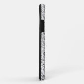 Silver Faux Glitter Hoesje-Mate iPhone 5 Hoesje (Achterkant/rechts)