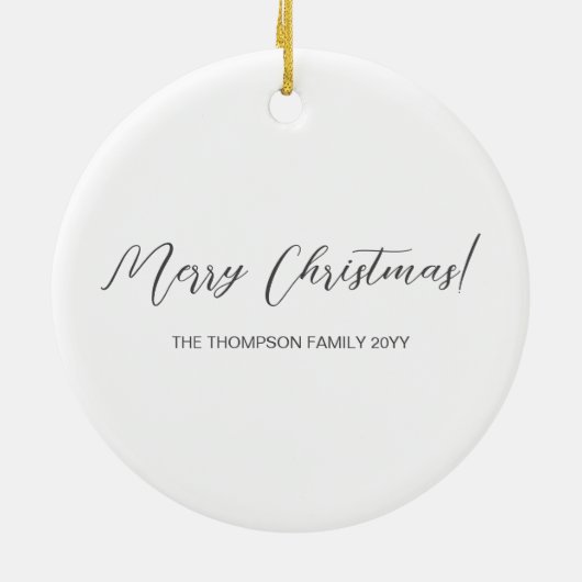 Silver Faux Glitter Texture Jumping Deer Shape Keramisch Ornament (Achterkant)