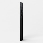 Silver Faux Lashes Black Glitter Ombre Case-Mate iPhone Case (Achterkant/links)