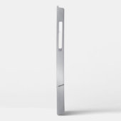 Silver faux roestvrij stalen zilveraccent Case-Mate iPhone case (Achterkant / Links)