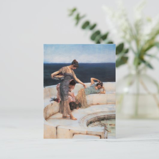 Silver Favorieten door Lawrence Alma-Tadema Briefkaart (Staand voorkant)