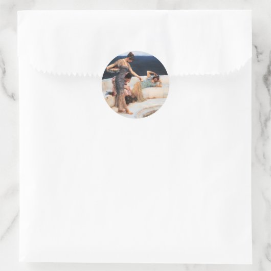 Silver Favorieten Ronde Sticker (Tas)