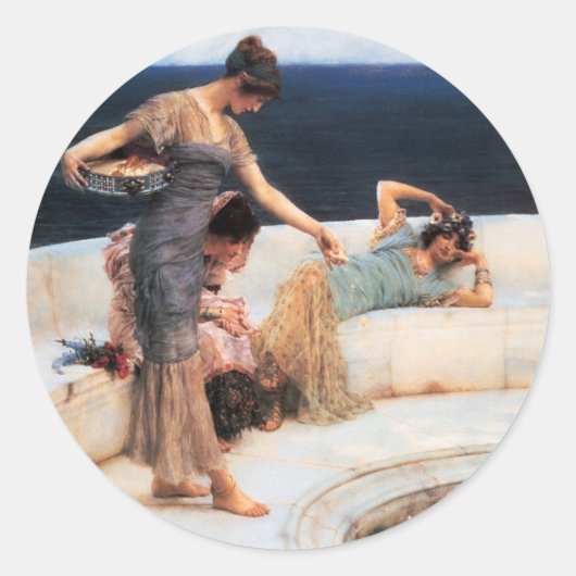 Silver Favorieten Ronde Sticker (Voorkant)