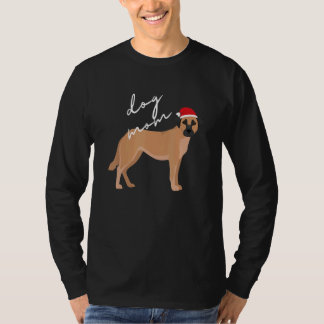 Silver Fawn Chinook Dog Mom Christmas T-shirt