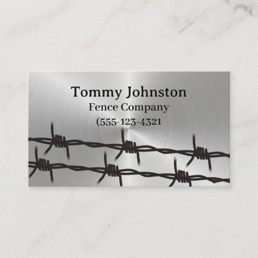 Silver Fence Building Visitekaartje (Voorkant)