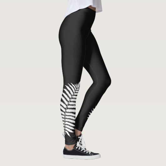 Silver Fern Black en White Leggings (Rechts)