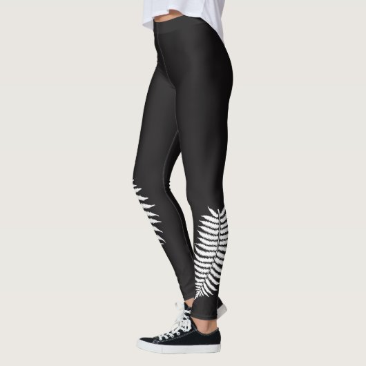 Silver Fern Black en White Leggings (Links)