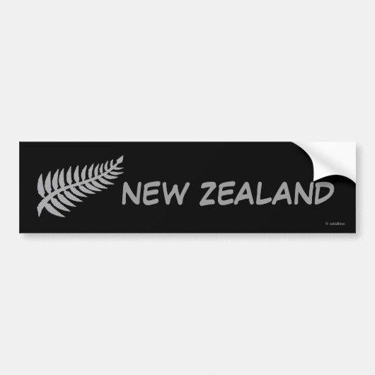 SILVER FERN Bumpersticker (Voorkant)