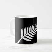 Silver Fern Flag (Nieuw-Zeeland) Koffiemok (Voorkant links)