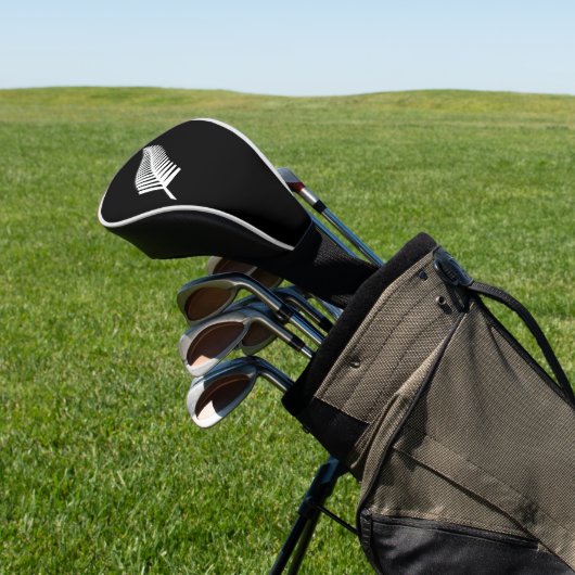 Silver fern flag (NZ) Golfheadcover (Insitu)