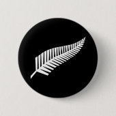 Silver fern flag (NZ) Ronde Button 5,7 Cm (Voorkant)
