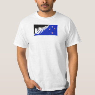 Silver Fern Flag Tee Shirt van Kyle Lockwood