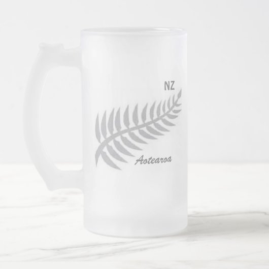 SILVER FERN Frosted Glass Mok (Links)
