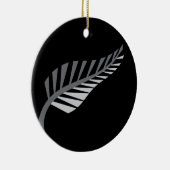 Silver Fern Geweldige Nieuw-Zeelands afbeelding Keramisch Ornament (Rechts)