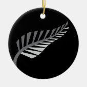 Silver Fern Geweldige Nieuw-Zeelands afbeelding Keramisch Ornament (Voorkant)