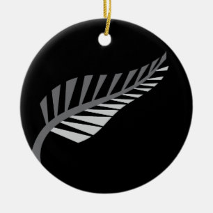 Silver Fern Geweldige Nieuw-Zeelands afbeelding Keramisch Ornament