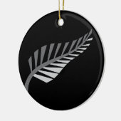 Silver Fern Geweldige Nieuw-Zeelands afbeelding Keramisch Ornament (Links)