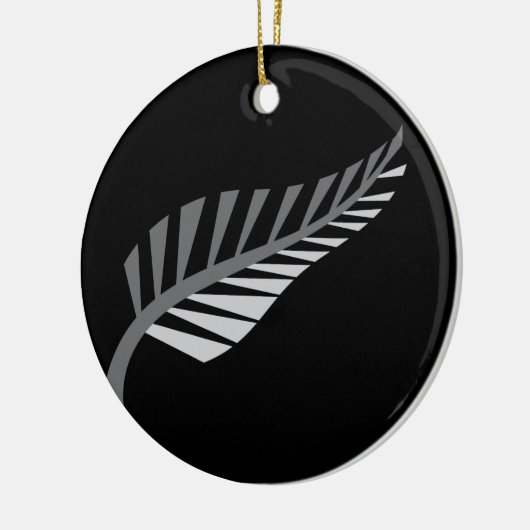 Silver Fern Geweldige Nieuw-Zeelands afbeelding Keramisch Ornament (Links)