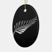 Silver Fern Geweldige Nieuw-Zeelands afbeelding Keramisch Ornament (Links)