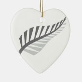 Silver Fern Geweldige Nieuw-Zeelands afbeelding Keramisch Ornament (Rechts)