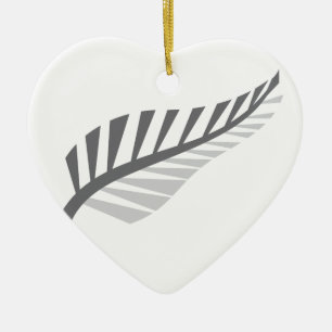 Silver Fern Geweldige Nieuw-Zeelands afbeelding Keramisch Ornament