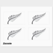 Silver Fern Geweldige Nieuw-Zeelands afbeelding Rechthoekige Sticker (Vel)