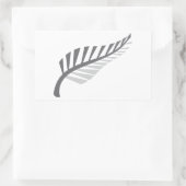 Silver Fern Geweldige Nieuw-Zeelands afbeelding Rechthoekige Sticker (Tas)