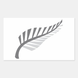Silver Fern Geweldige Nieuw-Zeelands afbeelding Rechthoekige Sticker