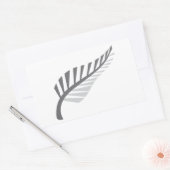Silver Fern Geweldige Nieuw-Zeelands afbeelding Rechthoekige Sticker (Envelop)