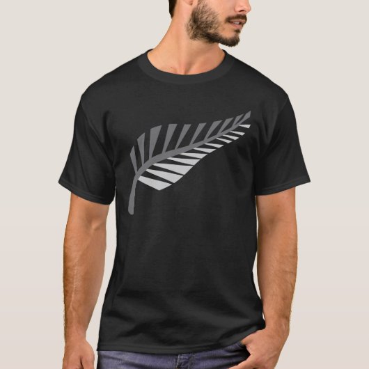 Silver Fern Geweldige Nieuw-Zeelands afbeelding T-shirt (Voorkant)