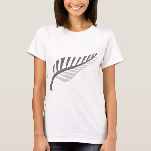 Silver Fern Geweldige Nieuw-Zeelands afbeelding T-shirt (Voorkant)